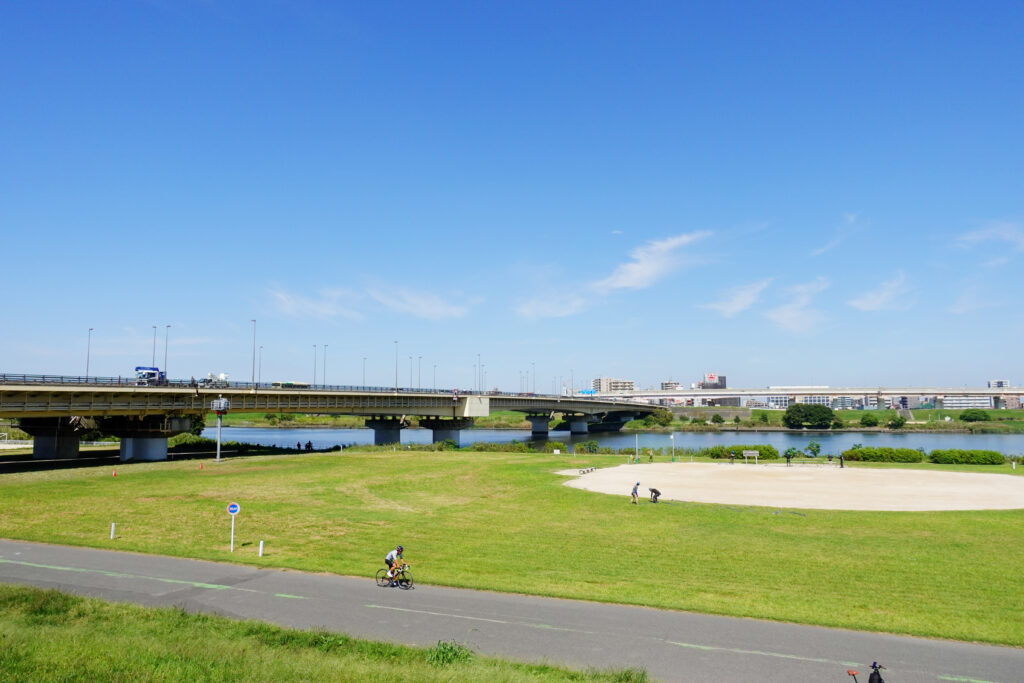 荒川河川敷_遠景