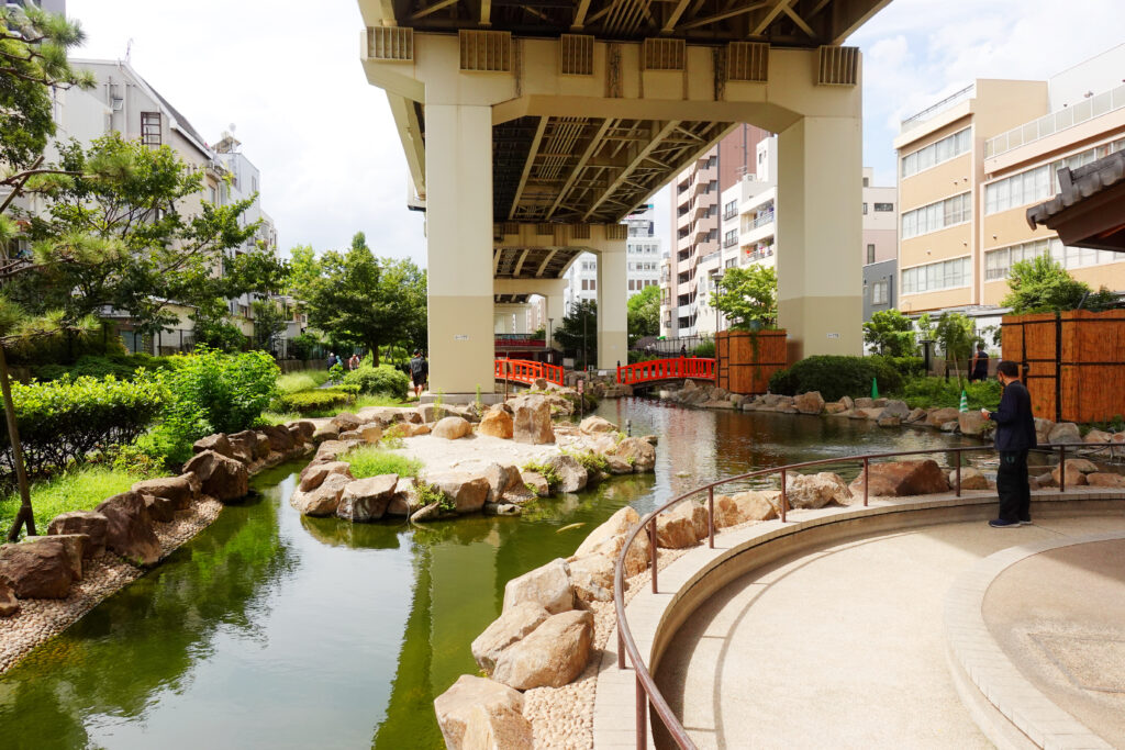 堅川河川敷公園_入口